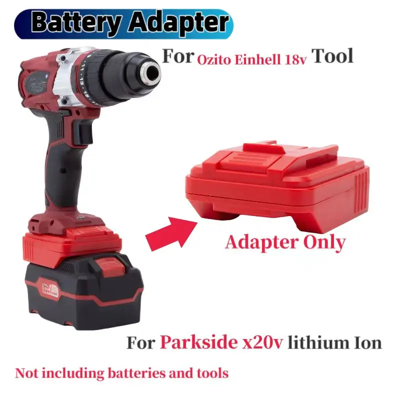 

Battery Converter for Parkside x20v Lithium Adapte compatibler To Ozito Einhell Series Power Tools use Converter(Only Adapter)