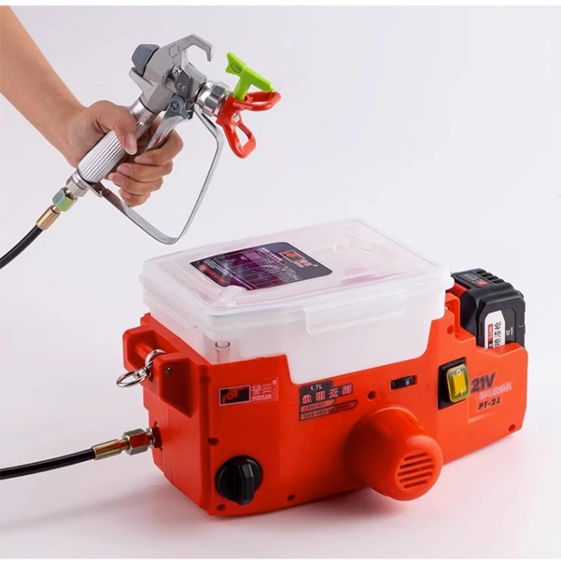 Backpack Handheld Airless Sprayer Portable Lithium Battery Professional High Voltage Paint Sprayer