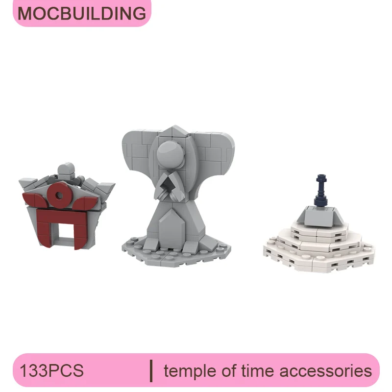 

MOC Building Blocks Temple of Time Accessories DIY Assemble Bricks Collection Display Creative Educational Toys Gifts 133PCS