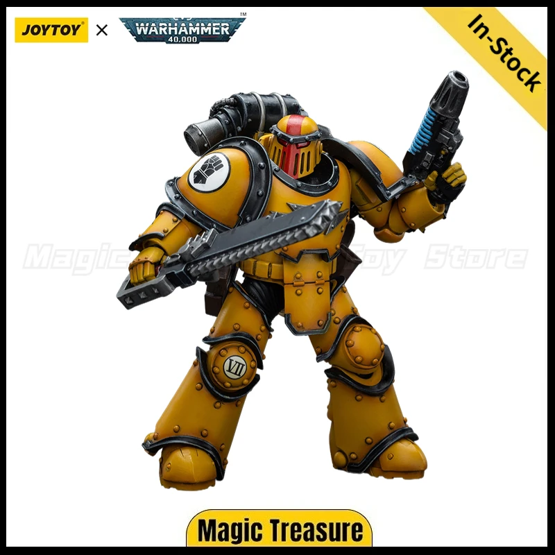 

【In Stock】JOYTOY 1/18 Action Figure Warhammer 40K Imperial Fists Legion MkIII Despoiler Squad Sergeant with Plasma Pistol Model