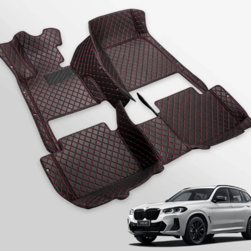 Custom For BMW 1,2,3,4,5,6,7,8 series  car floor mats X1, X2, X3, X4, X5, X6, X7,Z4 all-weather leather lining 2000-2023