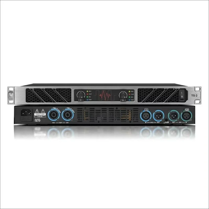 T200 High Quality Dual 650 Watt Audio Power Amplifier Class D Amplifier and Karaoke Comparator