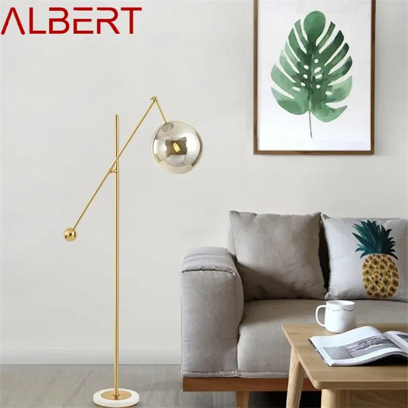ALBERT Nordic Creative Marble Floor Lamp Lighting Modern LED Decorative for Home Living Bed Room