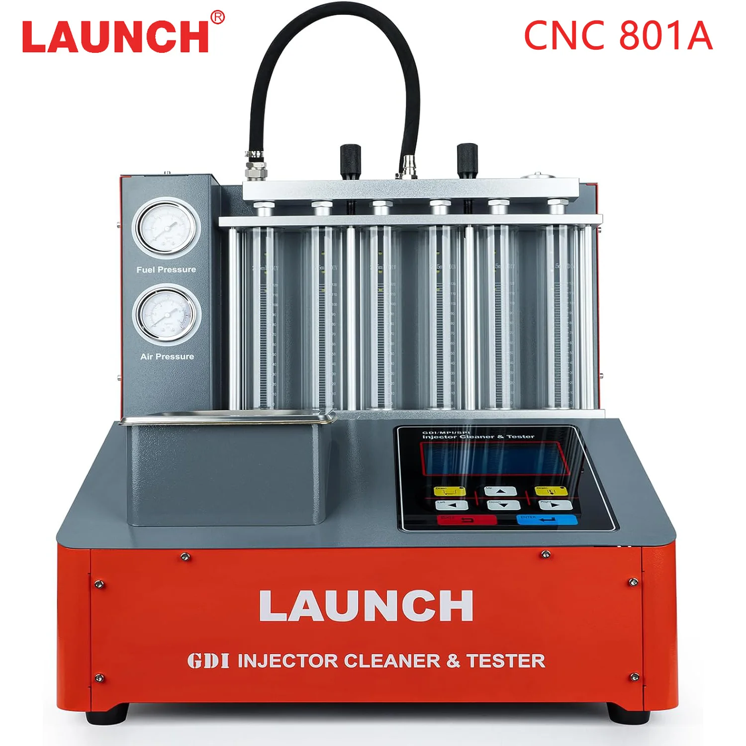 

LAUNCH X-431 CNC-801A Машина для очистки топливных форсунок 6-цилиндровый ультразвуковой GDI EFI SFI Тестер и очиститель топливных форсунок - 110 В