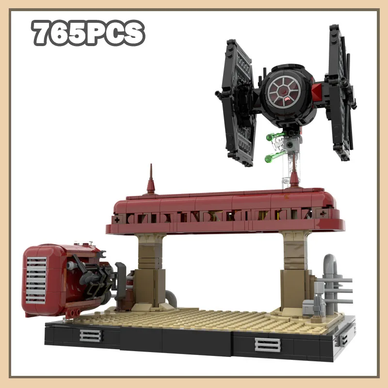 

MOC-241299 MOC Building Blocks Desert Escape Сборная игра Creative Escape Совместимые кирпичи Автомобиль Игрушка в подарок 765 шт. Черный Синий