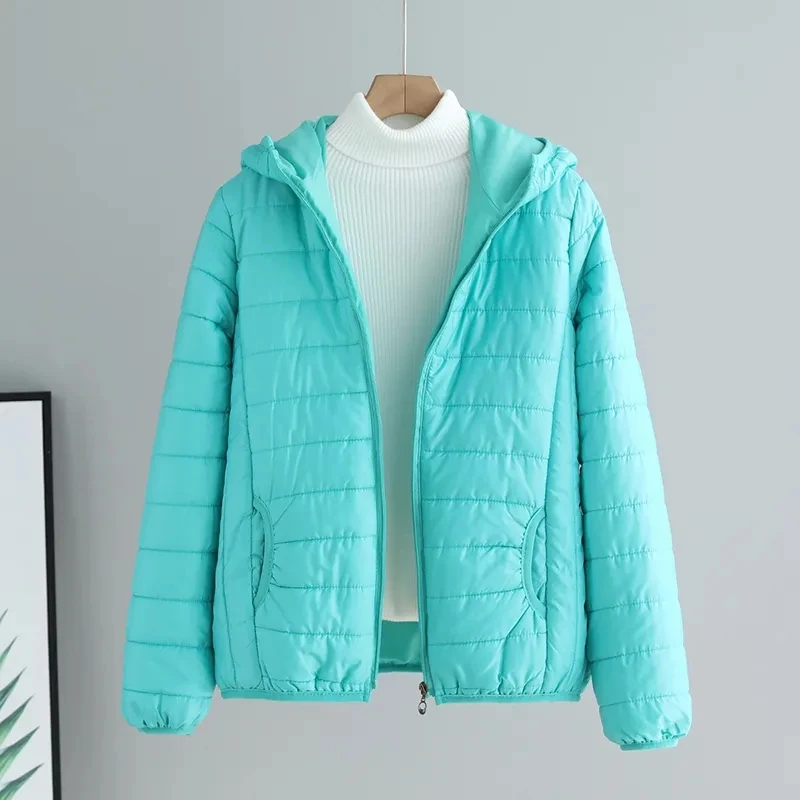 Women's Cotton-padded Light Coat 2025 Autumn Winter New Female Down Cotton Korean Short Jacket Hooded Loose Outcoat For Students