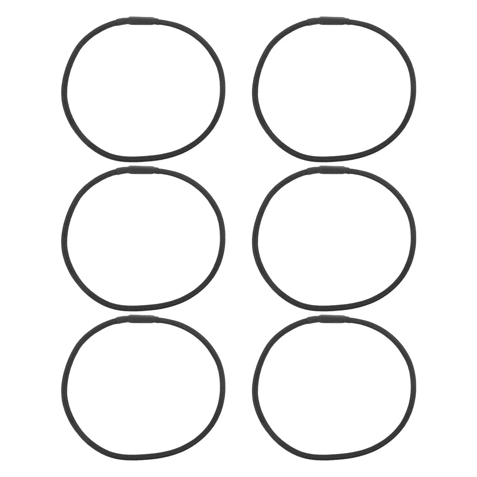 6Pcs Shock Mount Elastic Bands Black Rubber Microphone Shock Absorber Rings for Condenser Mic Studio Recording Noise Isolation