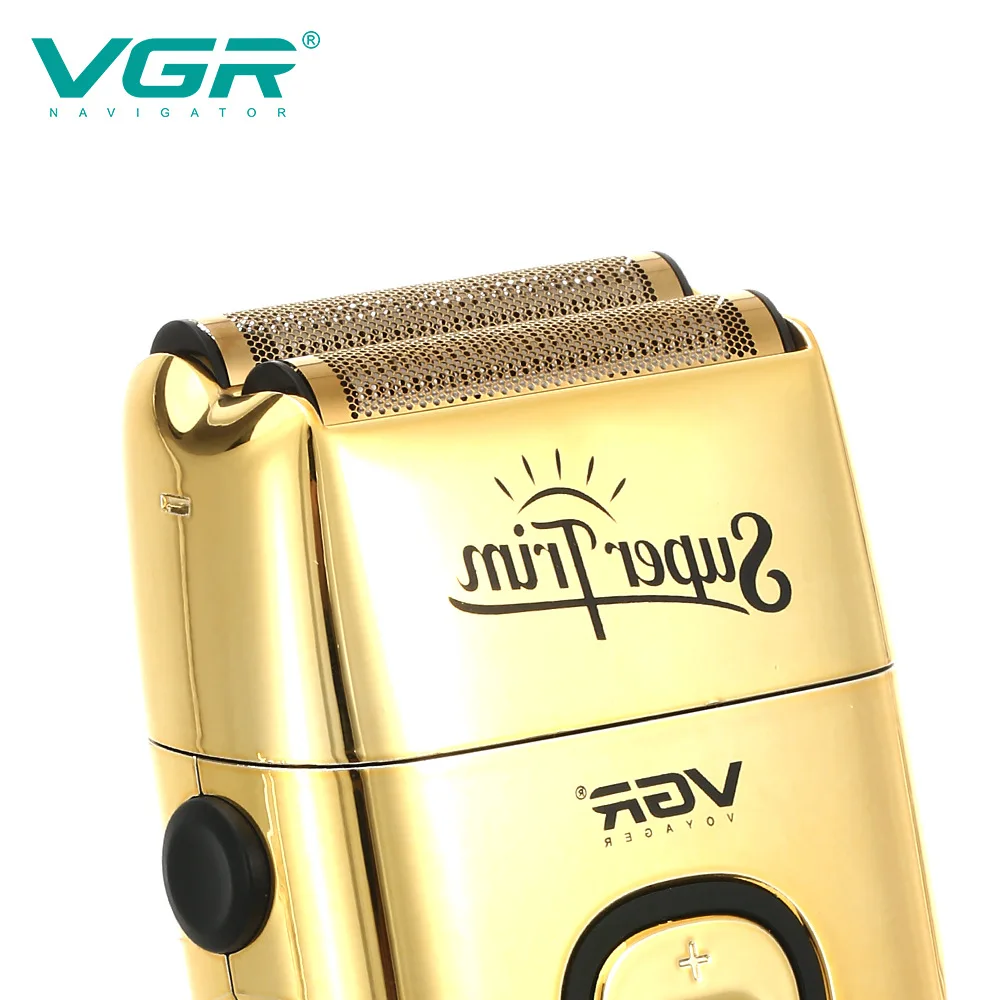 VGR 332 Face Shaver with Blade Professional Hair Trimmer Golden Electric Shaver Rechargeable Safety Shaving Machine for Men image 6