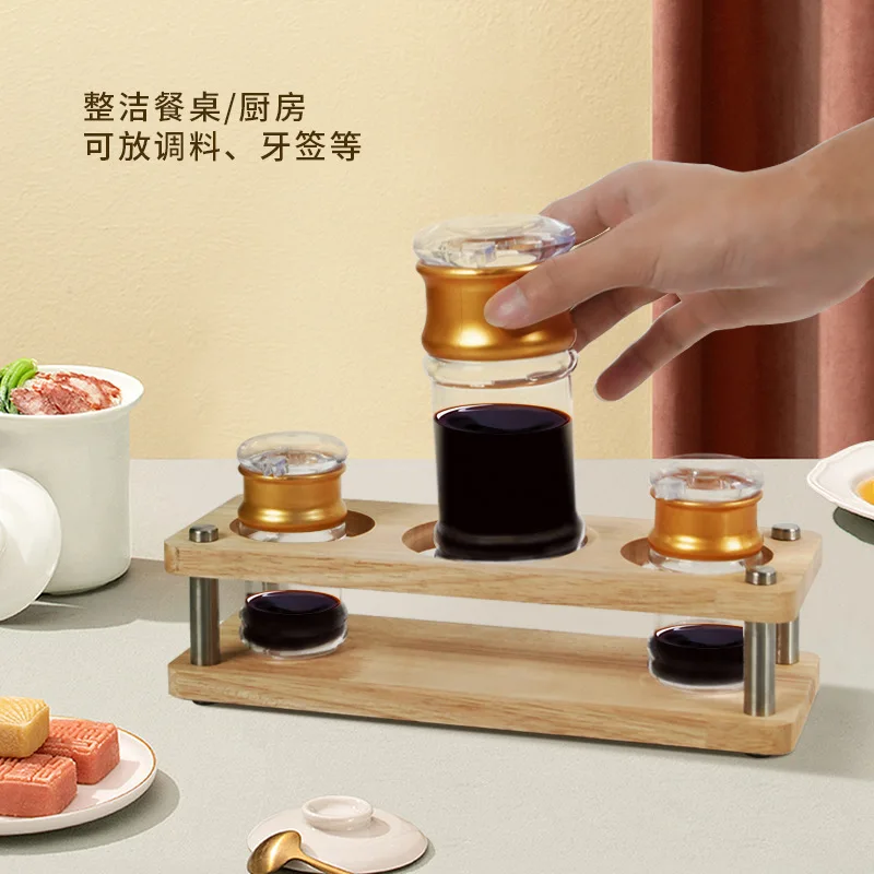 

Kitchen items shelf Condiment r ack Table top display condiment box Condiment storage rack