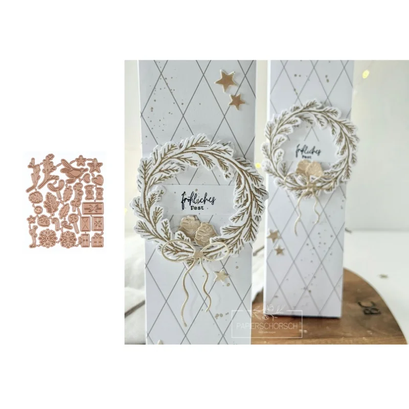Neue Ankunft Presell Weihnachten Stanzformen und Stempel für DIY Scrapbooking/Fotoalbum, dekorative Prägung, DIY-Papierkarten