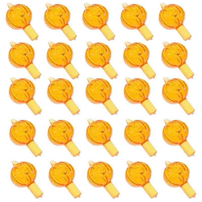 60 Pcs Jack-o'-lantern Bulbs Pumpkin Light Orange Halloween Tree Replacement Ceramic Lights Plastic for Christmas