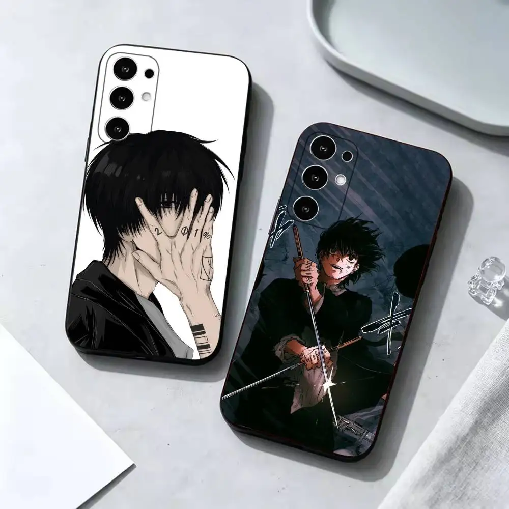 Sakamoto Yoichi Days Shockproof Black Cell Phone Cover, Fit for Samsung S20,S21,S22,S23,S24,S25,S26,Ultra,Plus,FE,Lite