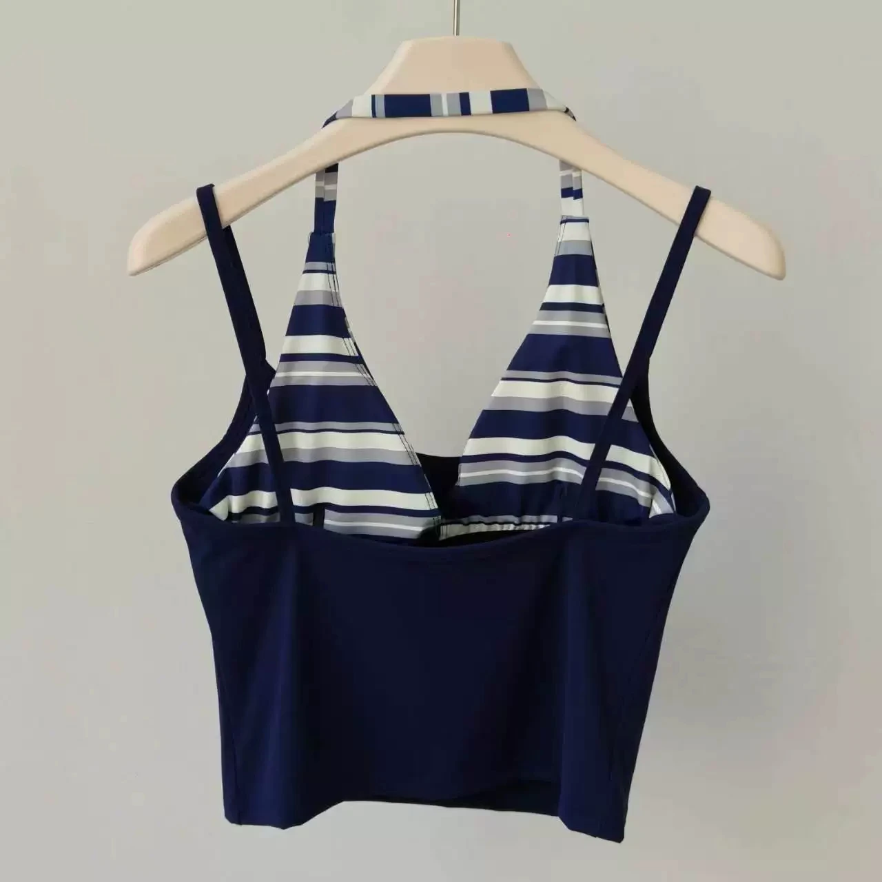 Women's Sports Underwear Quick Dry Printed Striped Yoga Sports Bra Running Top Pilates Vest Comfortable Breathable Workout Bra