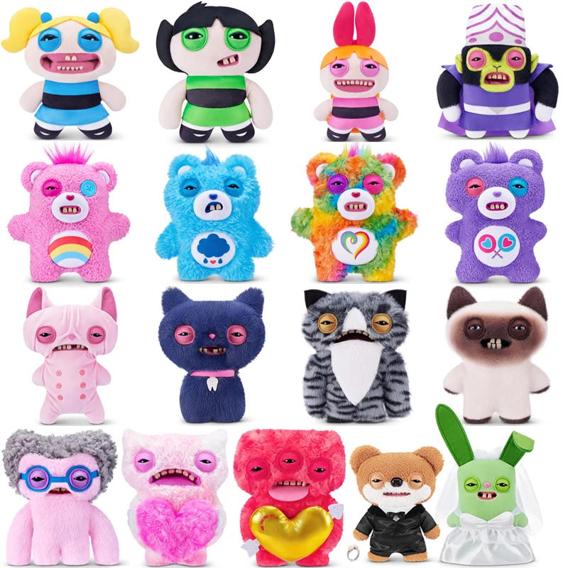 Original Fuggler Ugly Teeth Monster Plush Toys Fugglers The Powerpuff Girls Care Bears Love Fuggs Peluche Dolls Birthday Gifts