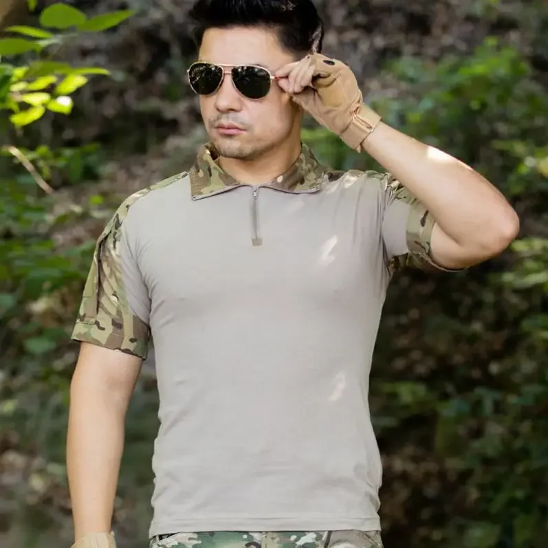 Tactical Camouflage Battle Camouflage T-Shirt Uniform