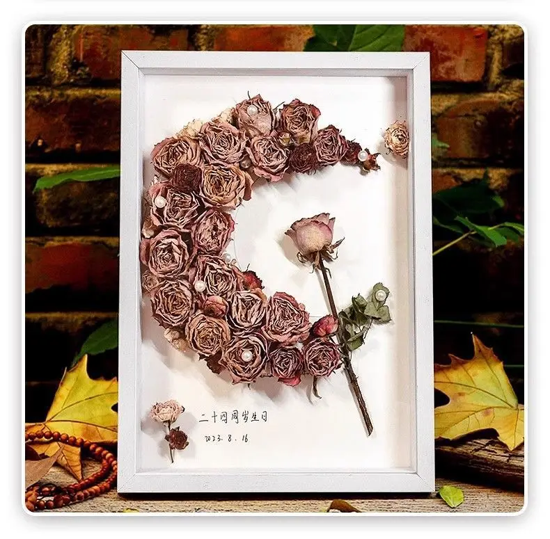 1-3 Stück 3D-Hohlrahmen für getrocknete Blumen, DIY-Rosenstrauß-Konservierungshalter für Heimwanddekoration, Hochzeitsgeschenk, kreatives Bastelprojekt – Detail 6