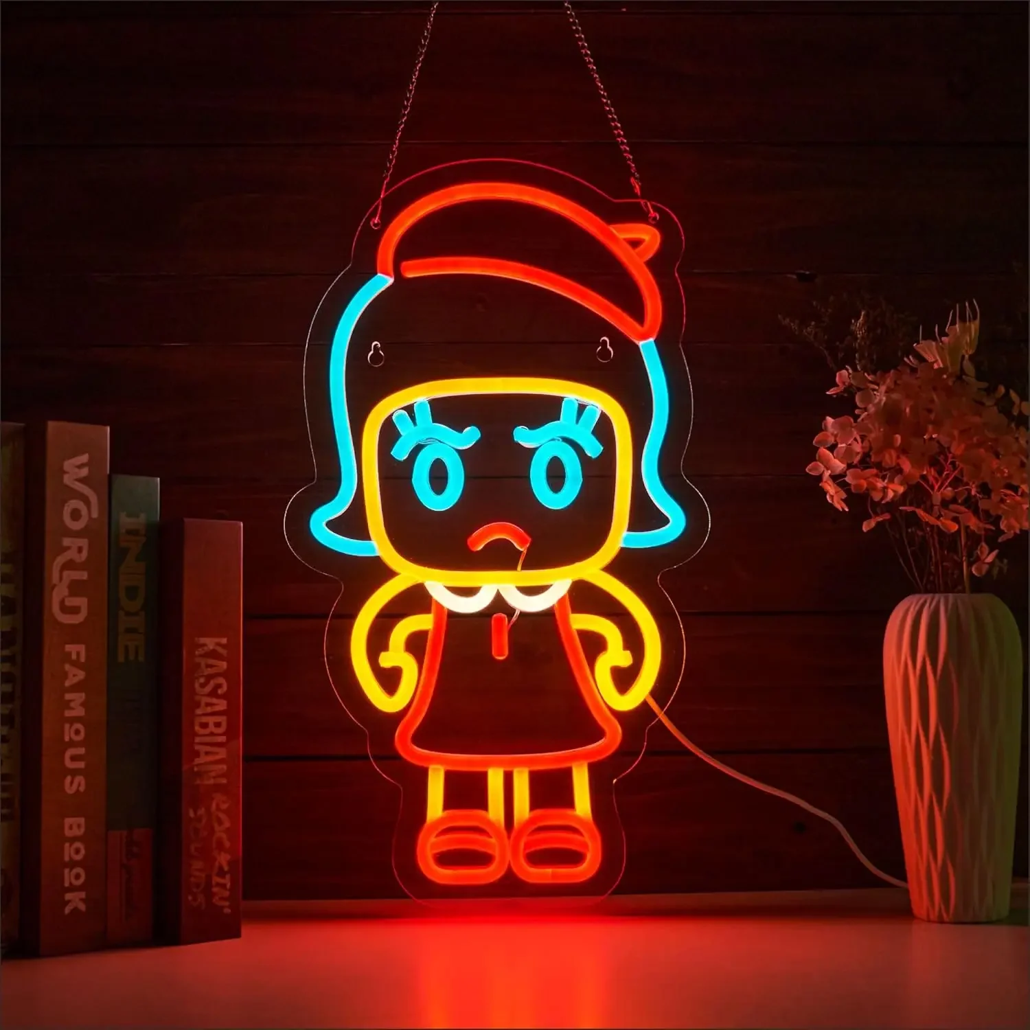 أنيمي تسجيل عكس الضوء USB Led ضوء النيون لغرفة نوم بار غرفة المعيشة سينما نادي جدار ديكور هدية لعيد الميلاد هدية الكريسماس #1