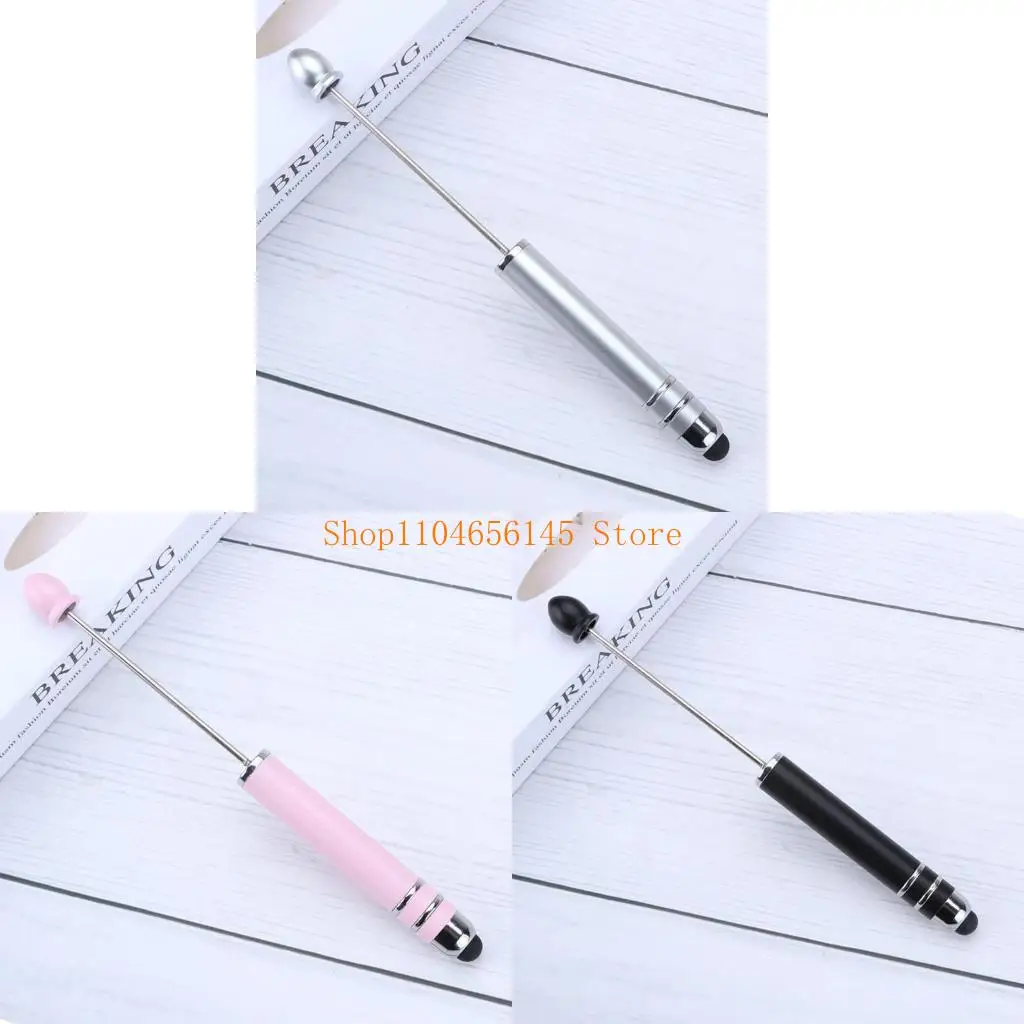 

5ASD DIY Beading Bearpoint Pen со кончиком стилуса, офисная ручка писать плавно