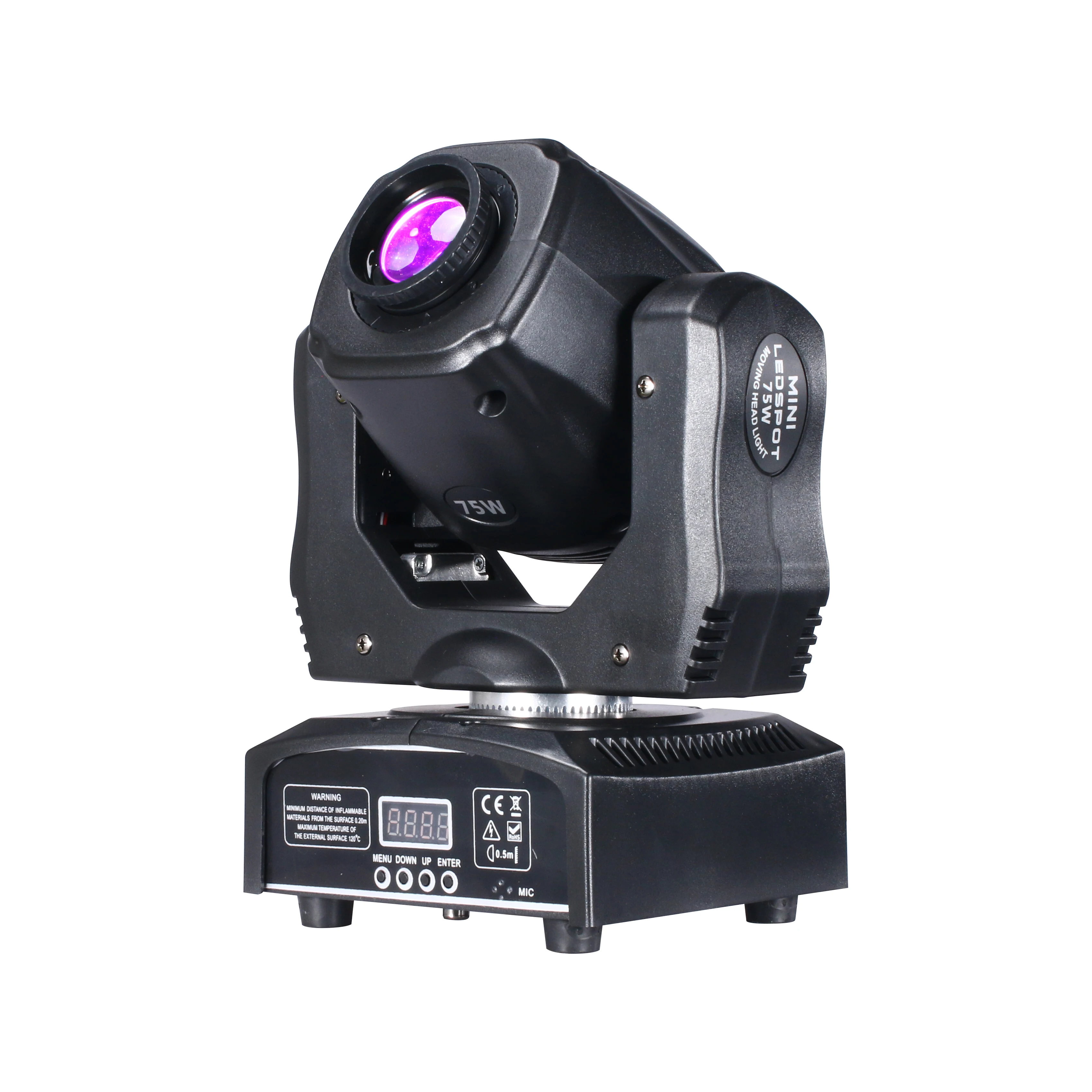 LED Spot 75W Moving Head Light Gobo/Pattern Rotation Manual Focus With DMX Controller For Projector Dj Disco Stage Lighting