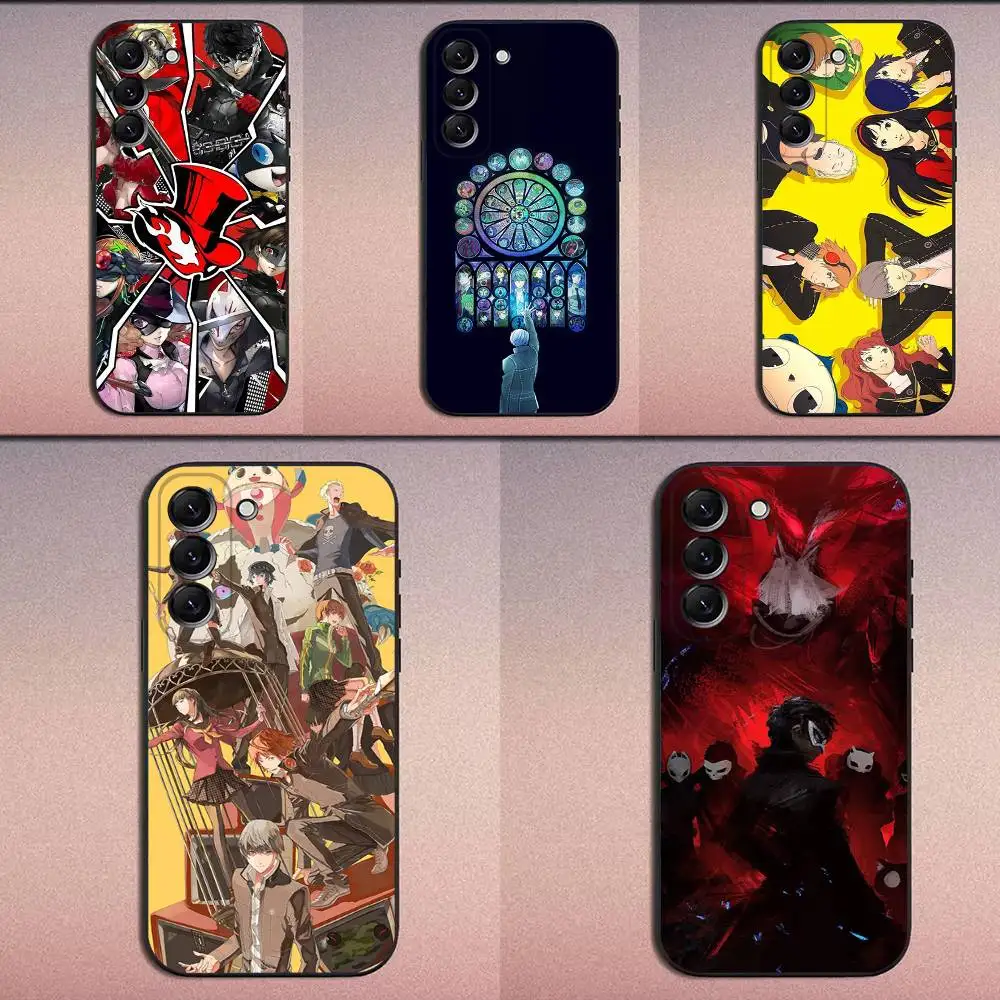 

Game P-Persona 5 Cool Phone Case For Samsung Galaxy A20,A21s,A22,A31,A32,A52,A53,A72,73,A80 Soft Black Cover
