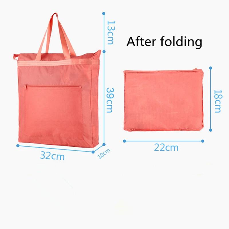 Foldable Shopping Bag Eco-Friendly Reusable Portable Shoulder Handbag Travel Grocery Bags Supermarket Shop Bags