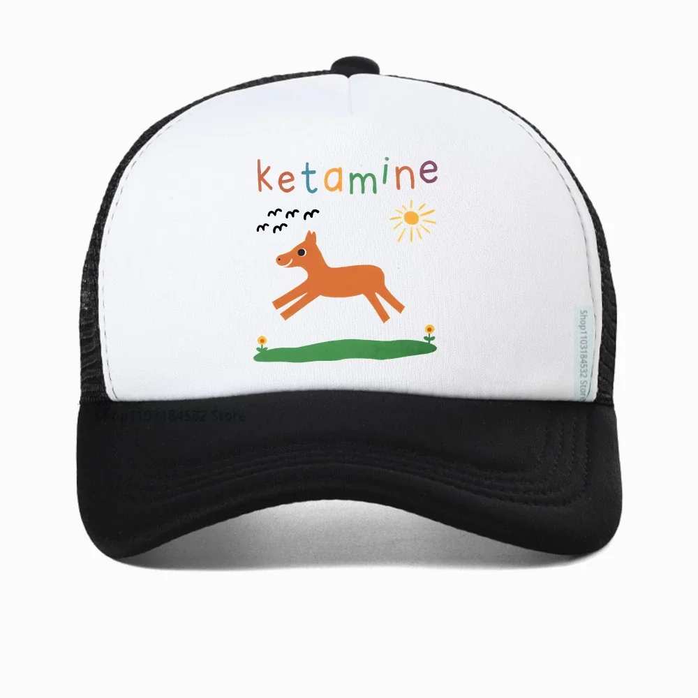 

Ketamine Retro mesh baseball cap Inappropriate Dank Meme Weird Funny breathable snapback hat summer casual adjustable hats