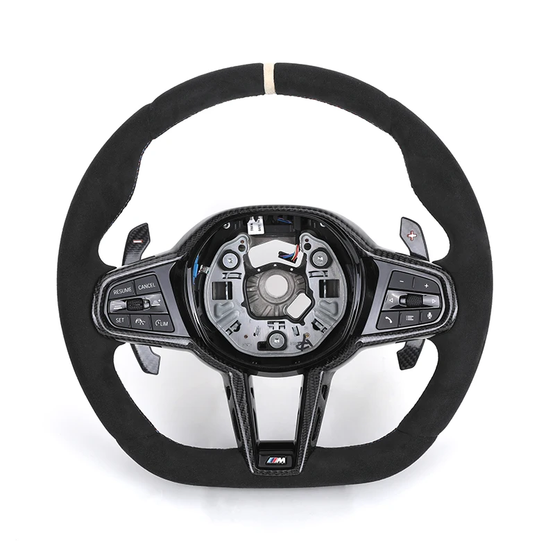 

LCI Full Alcan-tara Steering Wheel for bmw G20 G22 G30 G31 M2 G87 M3 G80 M4 G82 G42 G01 G11 M5 F90 F80 F82 F95 F97 M340i M440i
