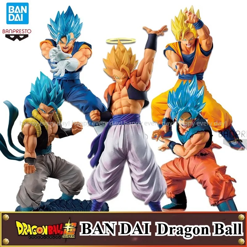 

100%Genuine Bandai Eyewear Factory Dragon Ball Assembled Model Figure Son Goku Gogeta Super Saiyan Ornament Collection Gifts
