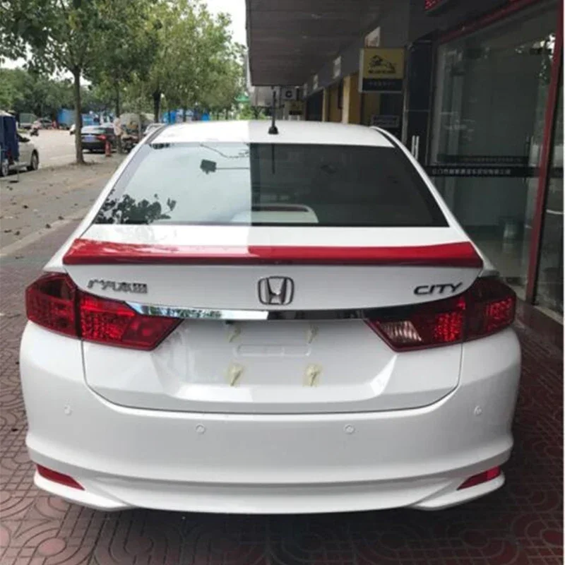 Tylna klapa bagażnika, spojler, lotka do Honda City 2015 - 2018, materiał ABS, dekoracja tylnego spojlera, dedykowane akcesoria. — zdjęcie 7