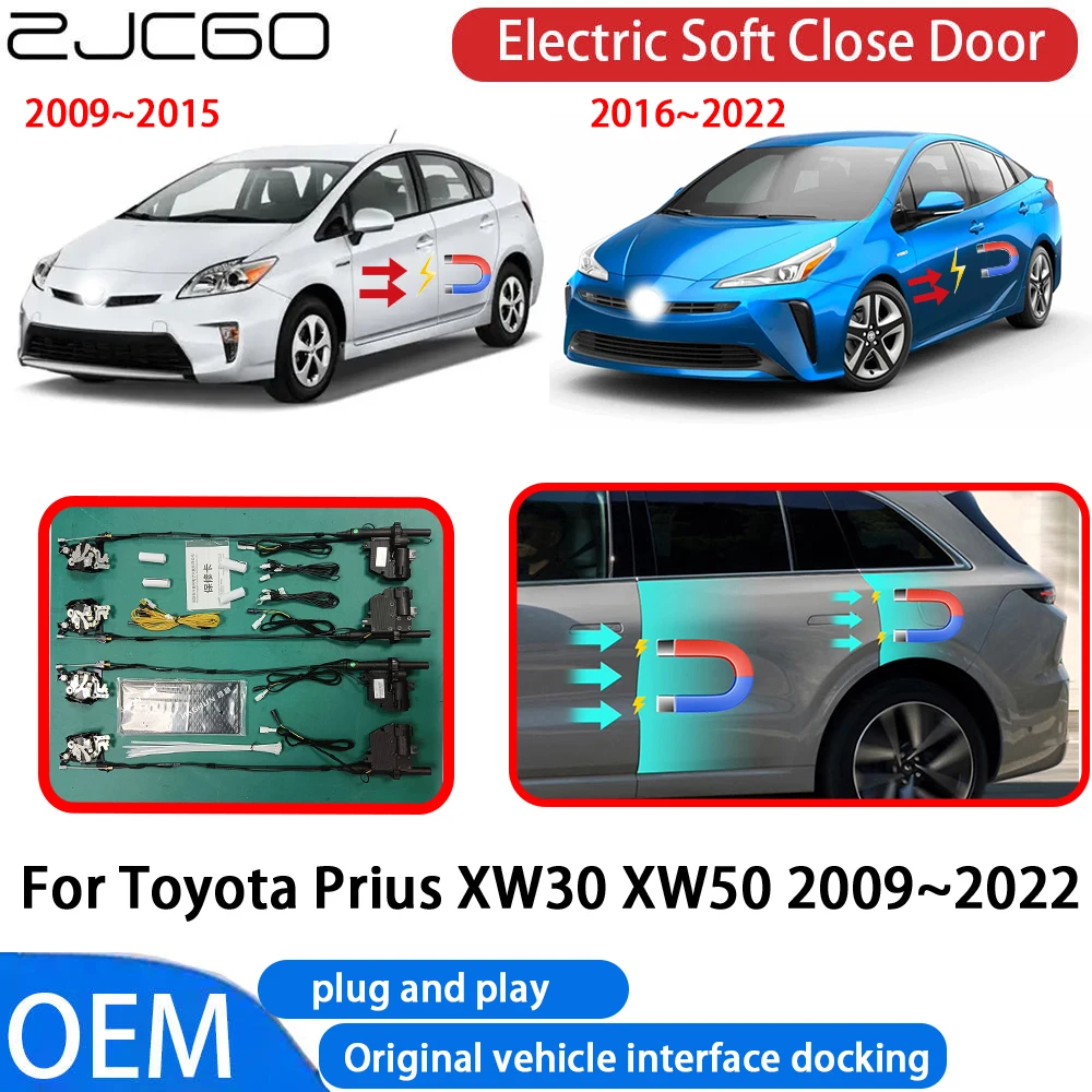 

for Toyota Prius XW30 XW50 2009-2022 Car Automatic Electric Soft Close Door Closer System OEM Plug and Play Comfort Closing