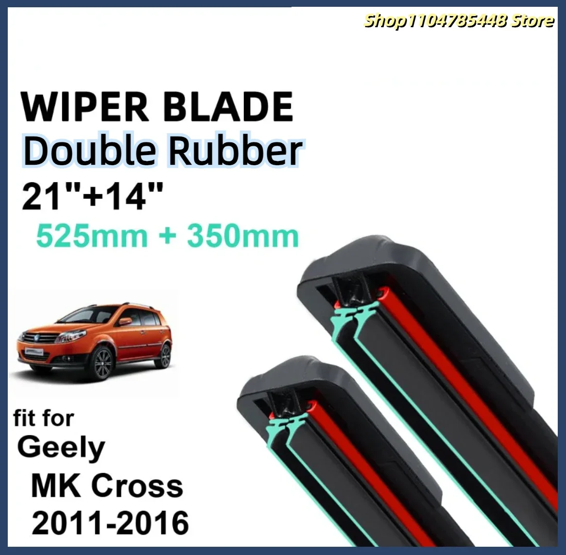 

Car Wiper for Geely MK Cross 2011-2016 21" + 14" Front Rear Wiper Blades Brushes Cutter Accessories 2012 2013 2014 2015 2016