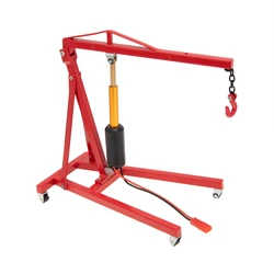 Metal Electric Crane Engine Maintenance Bracket Engine Stand Jack for 1/10 RC Crawler Car Traxxas TRX4 Axial SCX10,Red