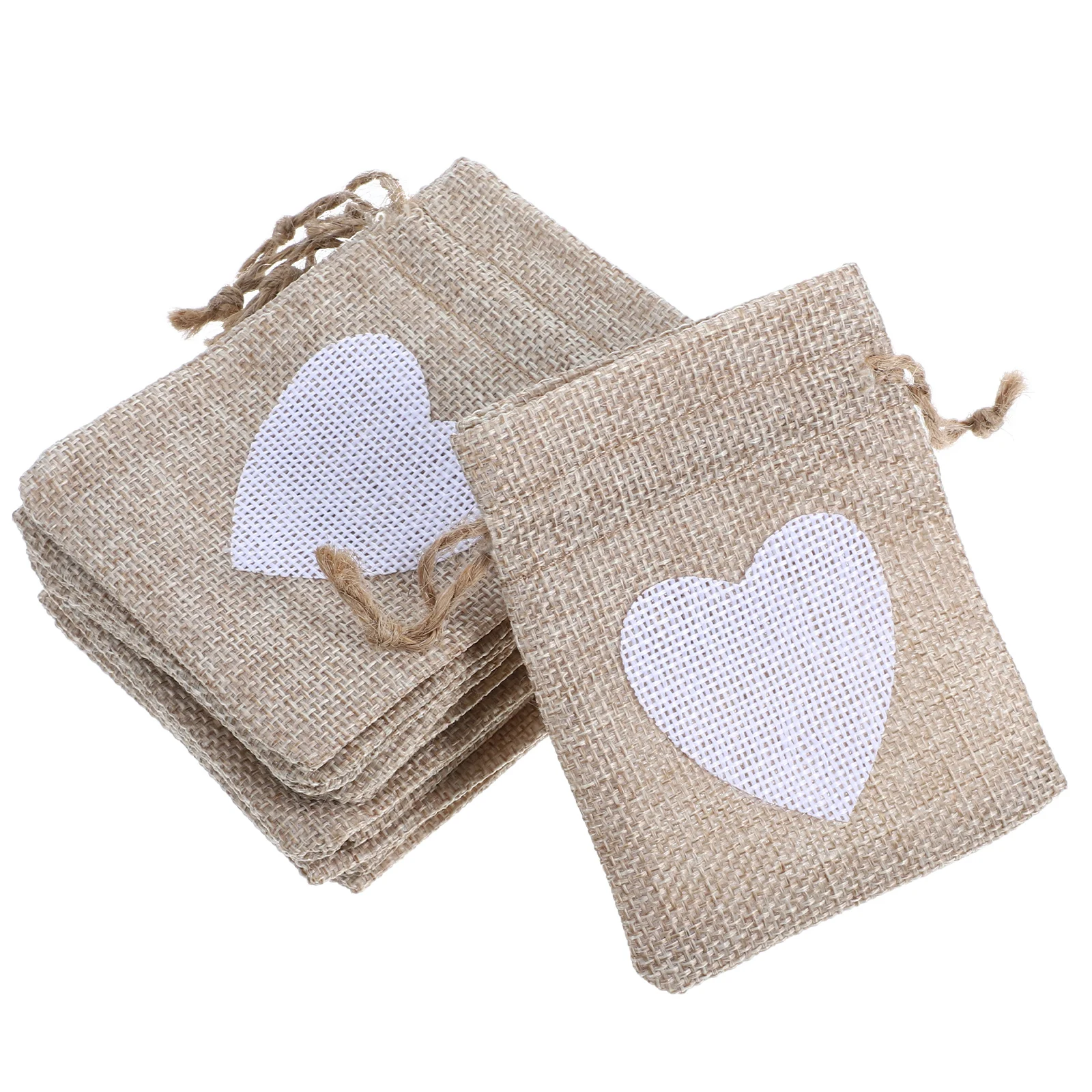 

10Pcs Burlap Drawstring Bags Small Reusable Pouches for Jewelry Candy Packaging Wedding Party Favors Goodie Bag Bulk Buy