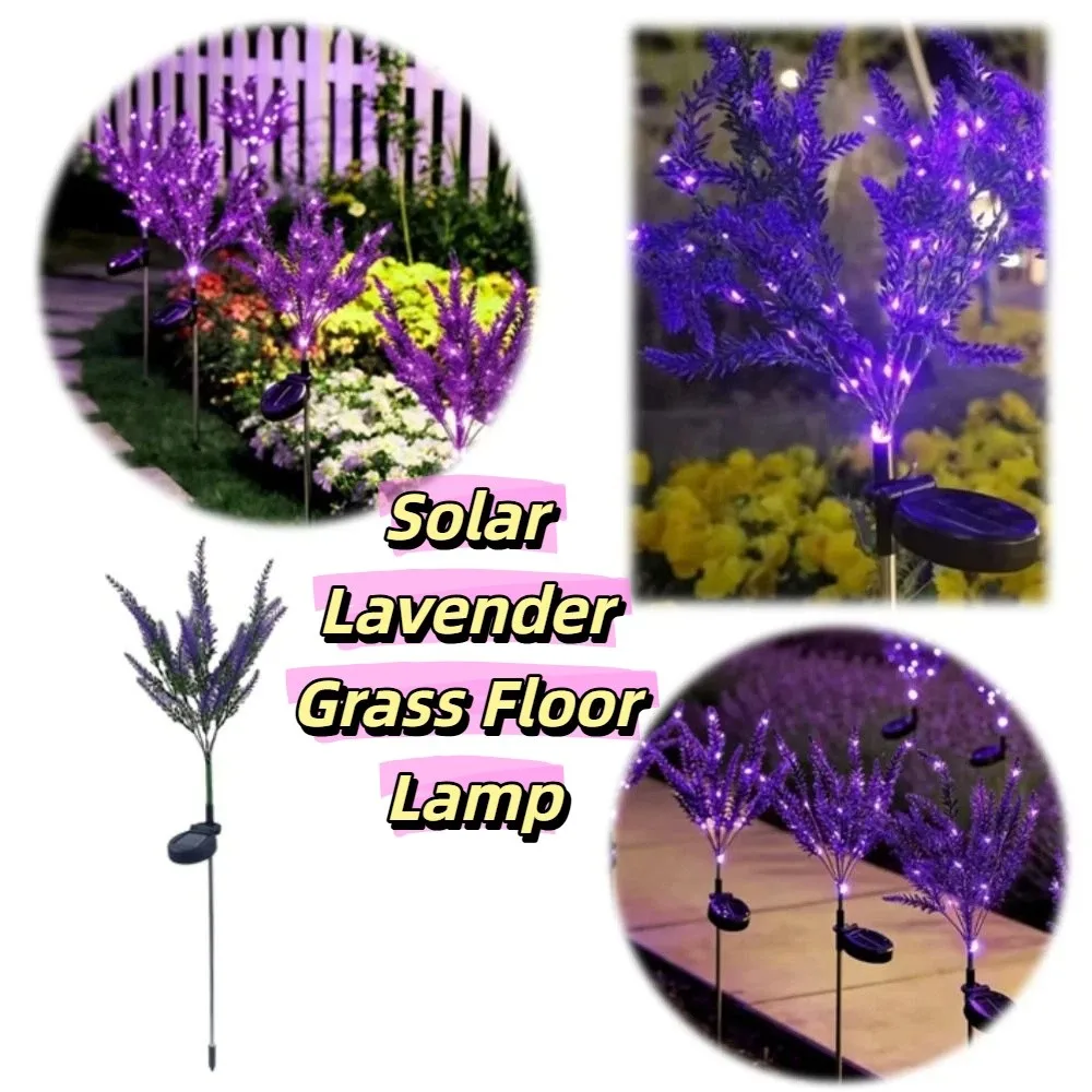 luz-solar-led-roxa-em-formato-de-lavanda-design-a-prova-d'Agua-estaca-decorativa-luz-solar-para-jardim-1-unidade-formato-de-flor