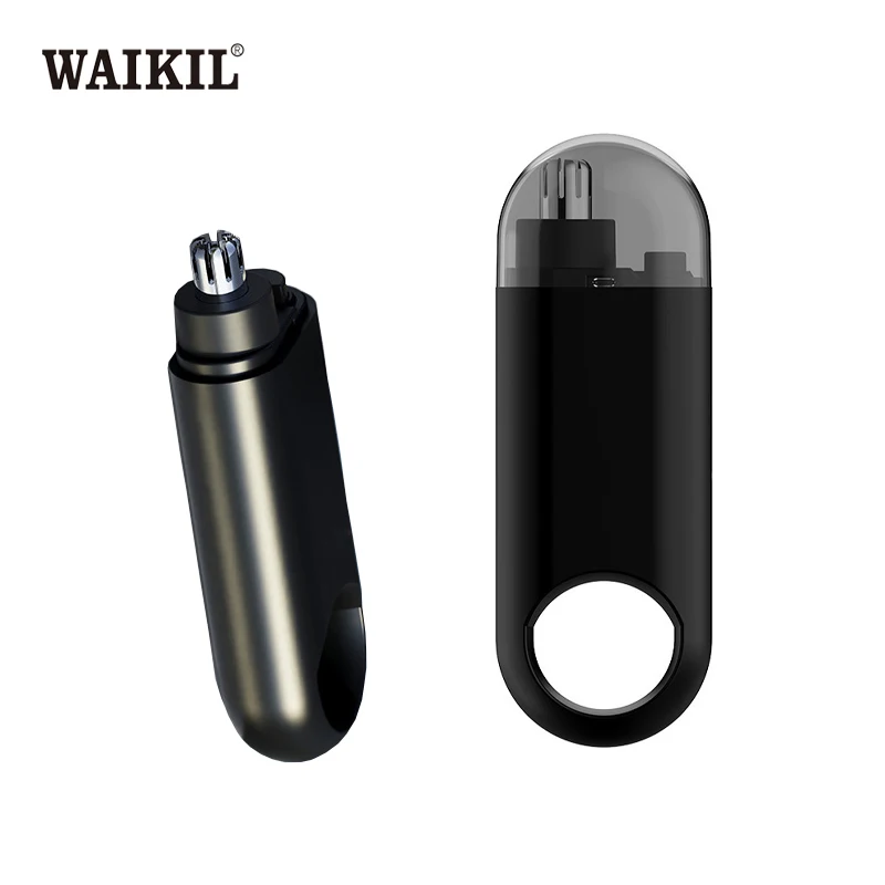 WAIKIL Home Male Female Nose Hair Trimmer USB Charging Cordless Mini Portable Hair Trimmer Ear Nose Hair Trimmer