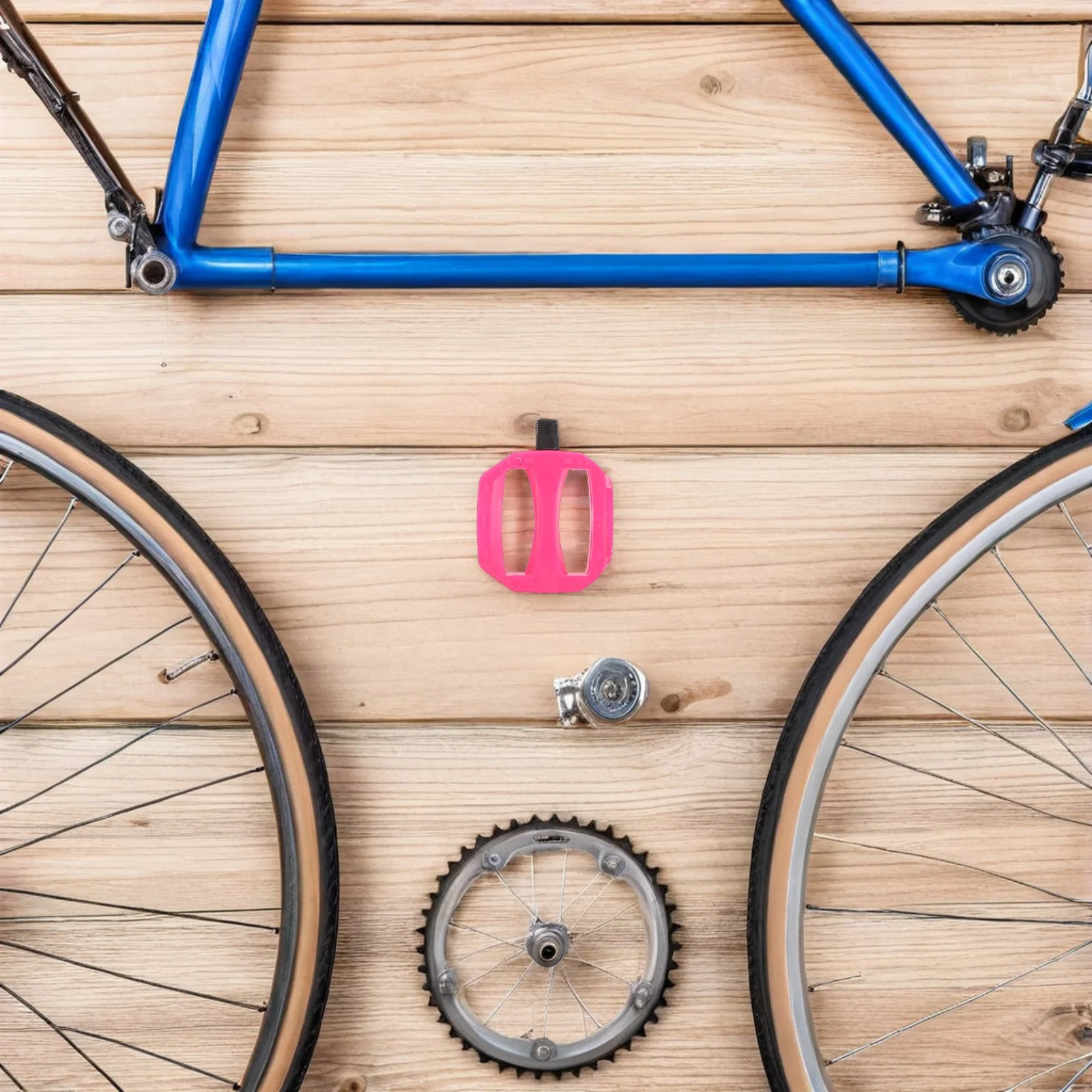 

BELLIFFY 1 Pair Kids Bike Pedals 1/2 inch Spindle Sturdy Plastic Replacement for Children with Road Reflectors Upgrading Parts