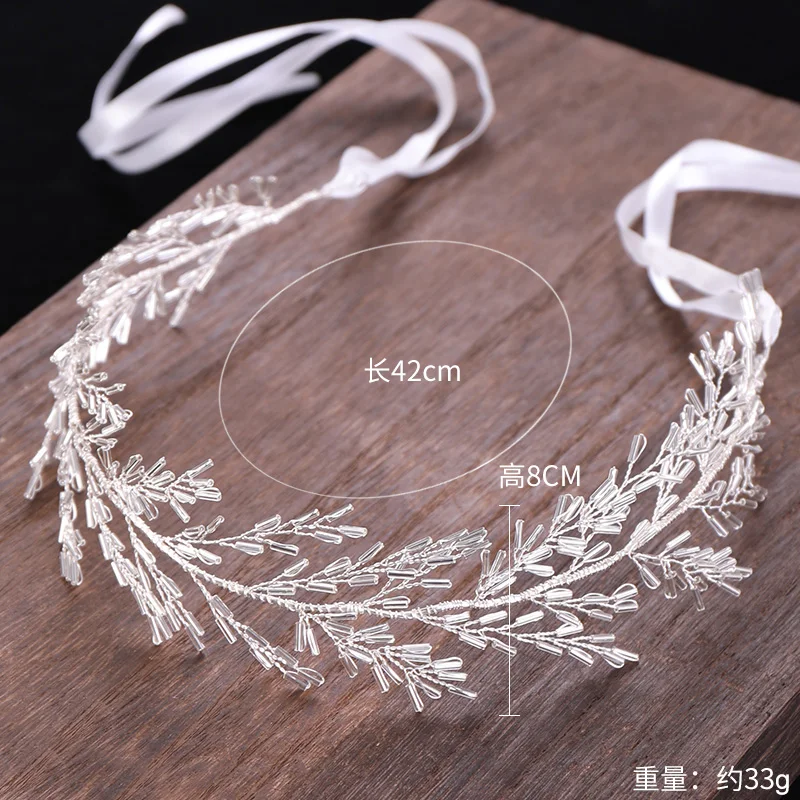 AiliBride Hair Vine Wedding Headband Tiara Crystal Bridal Headpiece Wedding Hair ornaments Tiara Hairband Women Hair Jewelry