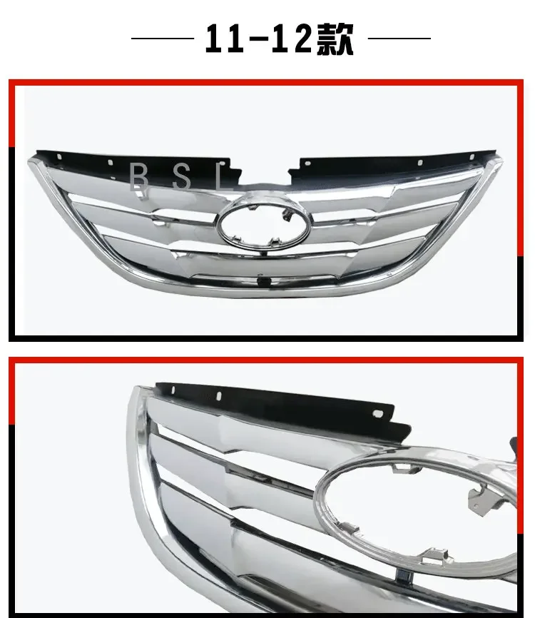 Car Mesh Grill Front Bumper Grille For Hyundai Sonata 8th Generation 2011 2012 2013 2014 2015