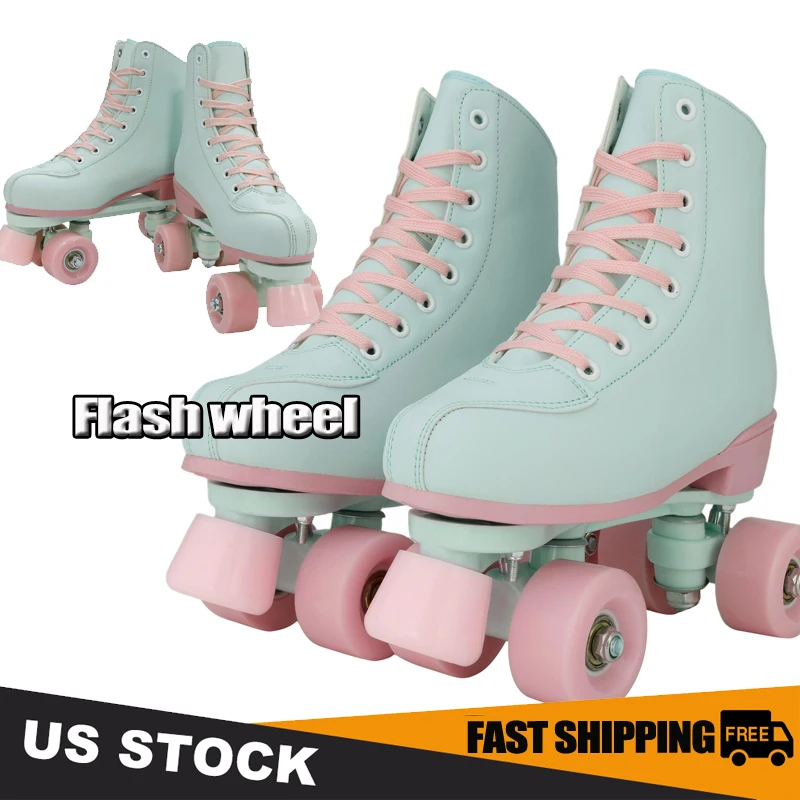 

Размер 32-42, обувь для роликовых коньков, обувь для катания на коньках, тренировочные 4-колесные кроссовки Quad, уличные кроссовки для взрослых, обувь для катания на коньках из искусственной кожи