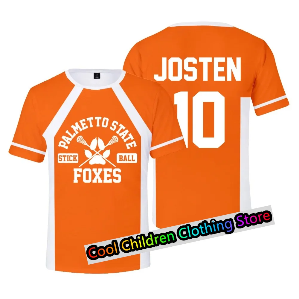 2024 New The Foxhole Court Palmetto State Foxes Lacrosse Jersey Cosplay WILDS MINYARD 3D Tshirt Men/Women Short Sleeve Kids Tees