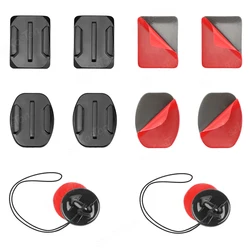 Curved Flat 3M Adhesive Mounts Sticker Mount Set For GoPro Hero 13 12 11 10 Xiaomi Yi 4K SJCAM Go Pro Action Camera Accessories