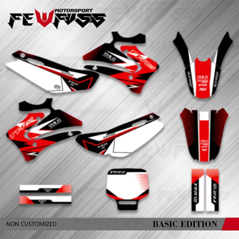 

Fewfuss Motorcycle Graphics Decals Stickers Kits for Yamaha TTR125 TTR 125 2000 2001 2002 2003 2004 2005 2006 2007