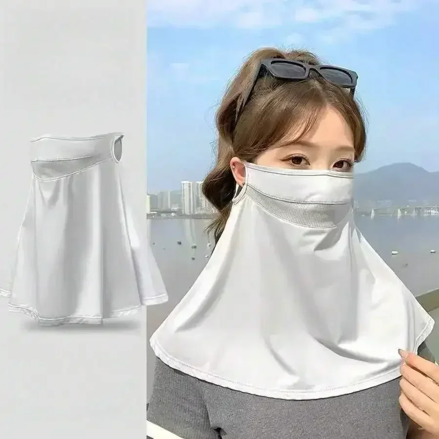 

Sun Protection Mask For Women Summer Full Face UV Neck Guard Breathable Sunshade