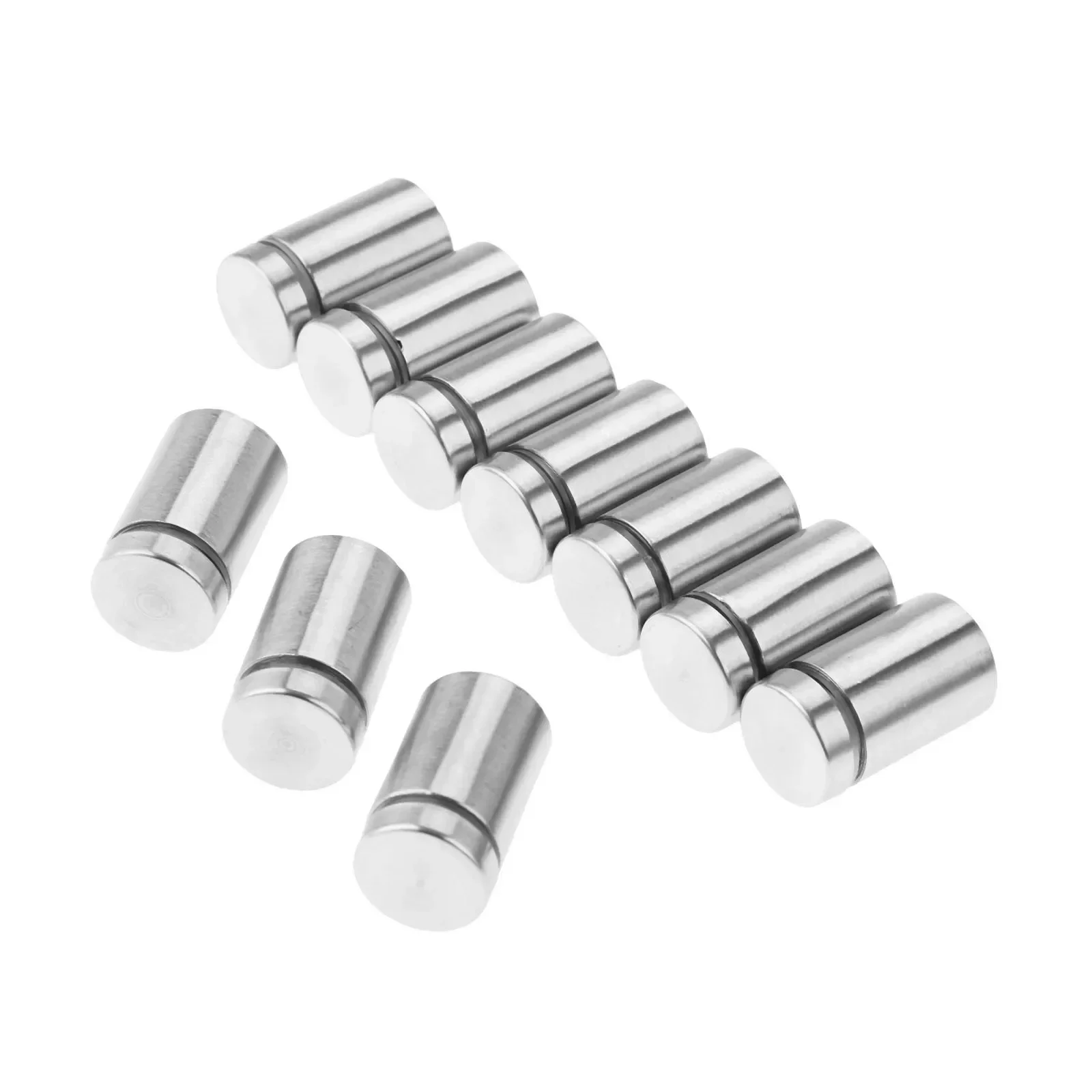 10Pcs 19x30mm Stainless Steel Stand Off Bolts Decorative Mirror Nails Glass Sign Advertisement Screws Fixing Standoffs Pin Mount