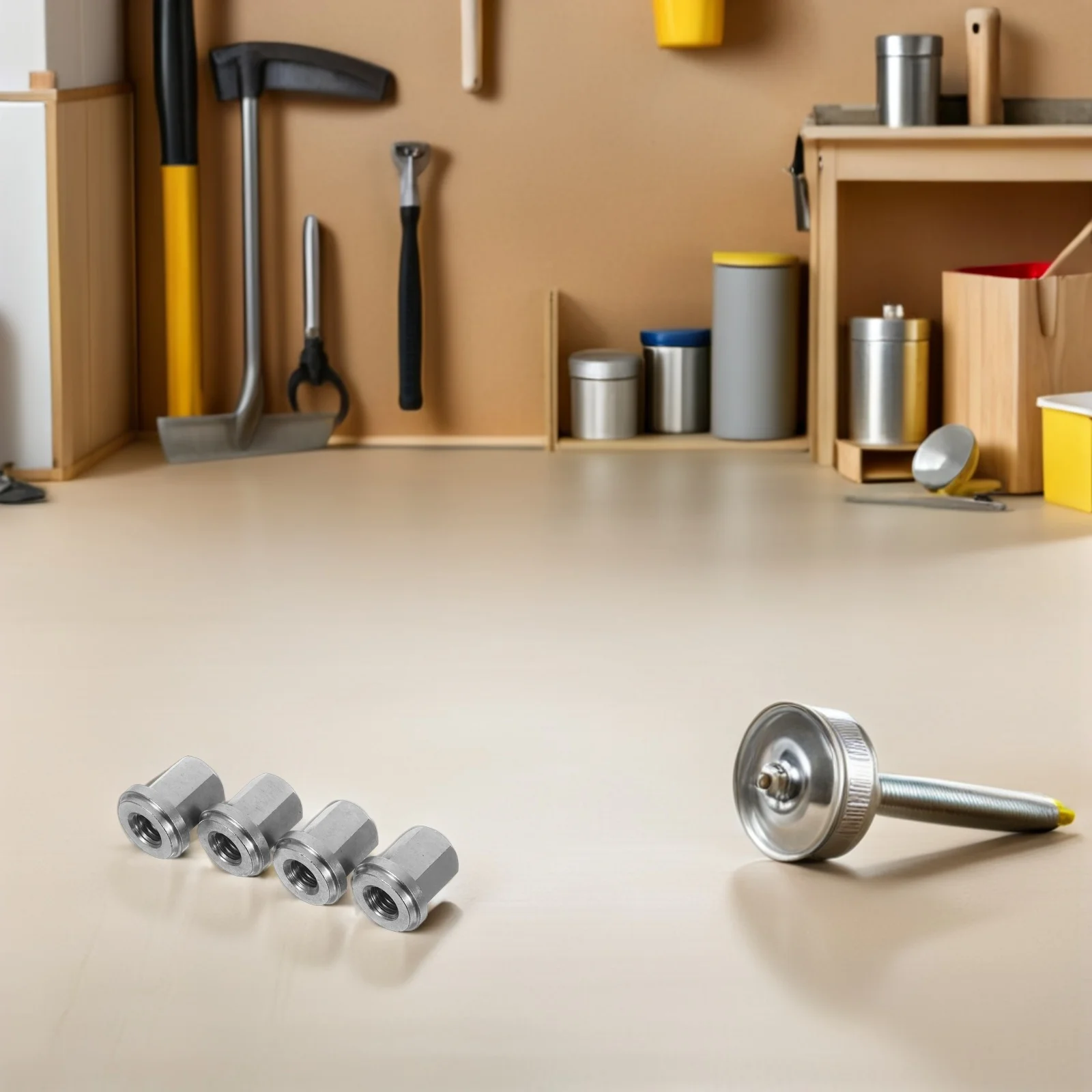 

4pcs Set Post Repair Automotive Nut Kit Vehicle Stainless Steel Nuts Connection Kit Nuts Trucks 3/8\