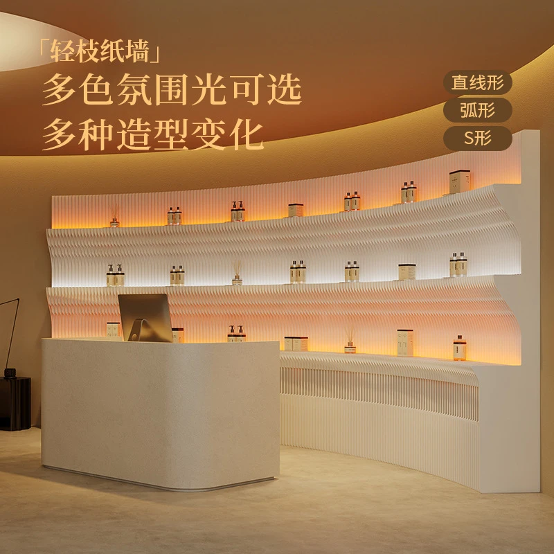 

Shibazhi Cabinet, Display Rack, Office Illuminated Product Wall, Packaging Box, Light Branch Screen