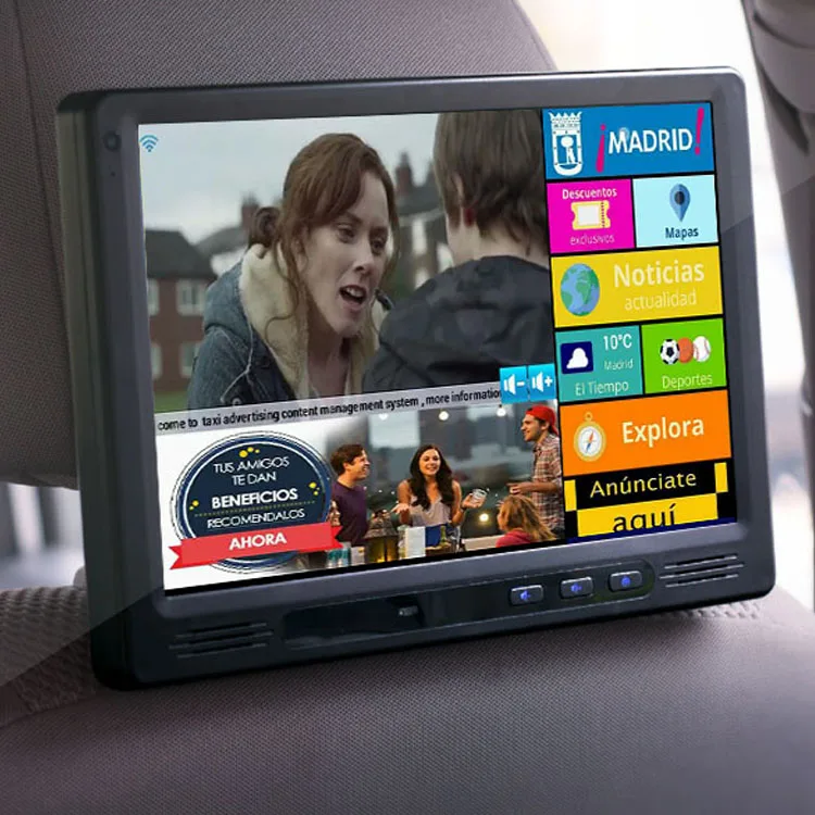 Tablet titular do assento de carro, 10.1 Polegada IPS Display, Android OS