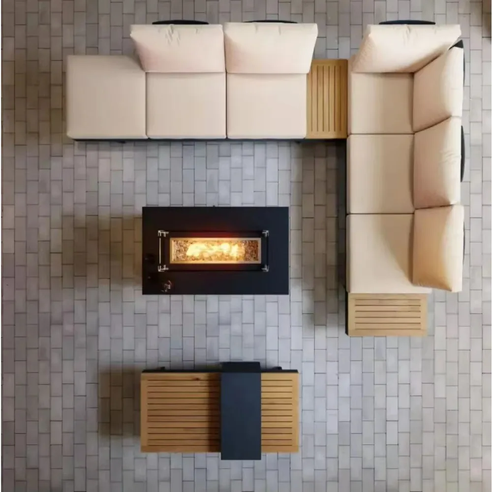 

Современный уличный комплект мебели из тикового дерева, мягкий садовый секционный диван для гостиной, отеля, двора, кухни, квартиры