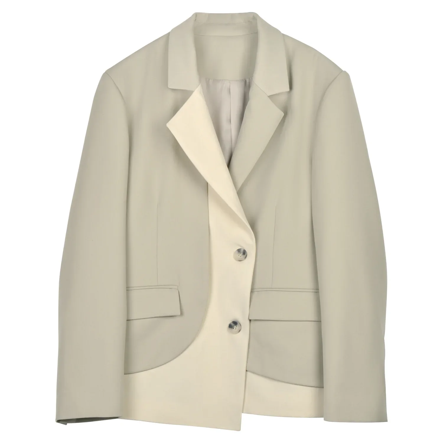 Blazer imbibé de couleurs d'épissage pour femmes, veste d'affaires élégante, manteau, tenue de style adt, vêtements de travail de bureau pour femmes, 1 pièce