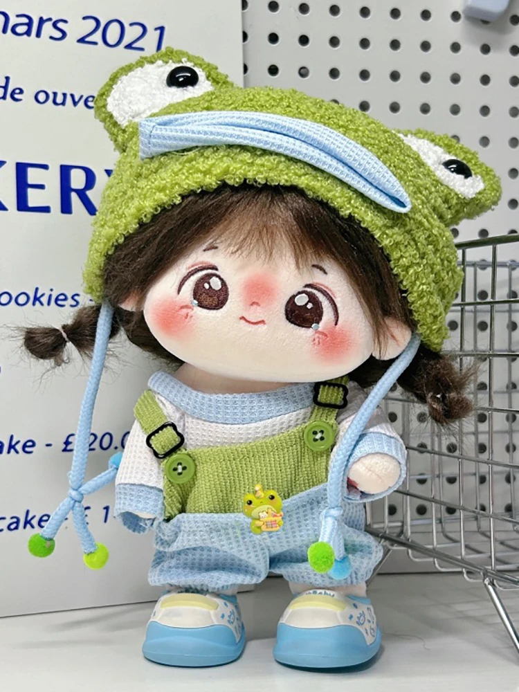 20cm Plush Doll Clothes Set – Cute Cotton Sweater Outfit Replacement for Toy Dolls